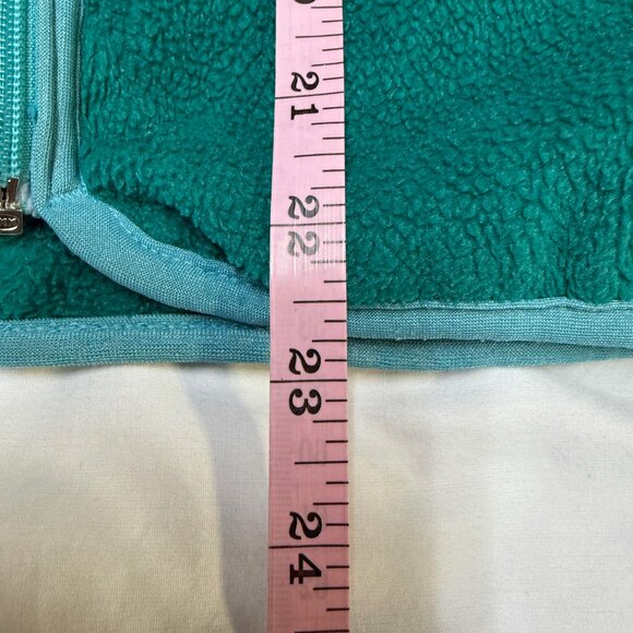 Vintage Patagonia Full-Zip Fleece Jacket Women’s 10 Teal Green Made in USA EUC - Picture 9 of 9
